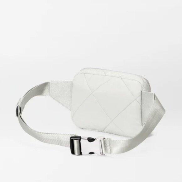 NWT MZ WALLACE Quilted Madison Belt Bag FROST - Picture 7 of 8